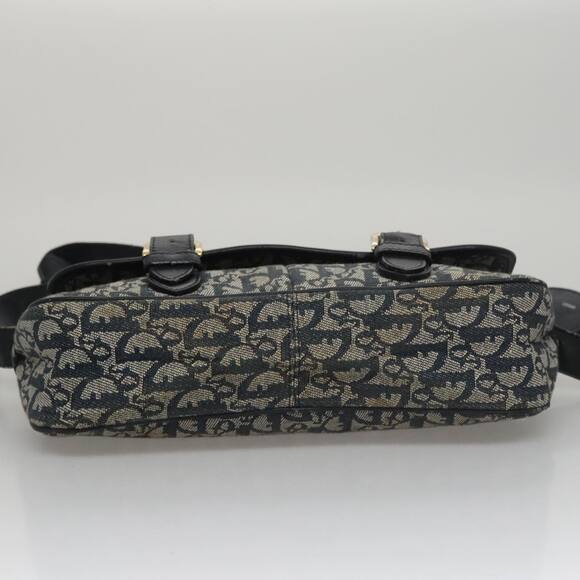 DIOR Trotter Canvas Shoulder Bag Navy - Picture 9 of 14